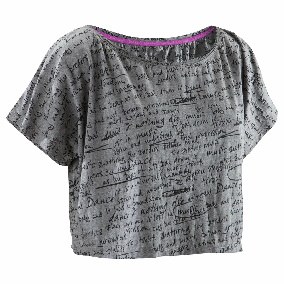 Domyos, Cropped Dance T-Shirt, Women's Exercise & Fitness Apparel