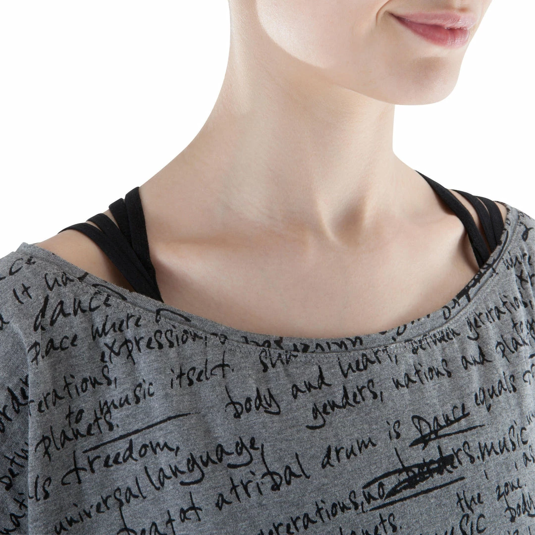 Domyos, Cropped Dance T-Shirt, Women's Exercise & Fitness Apparel