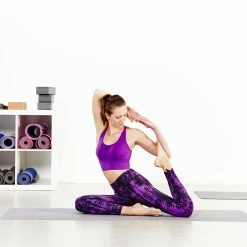 Domyos Exercise & Fitness Apparel Purple Yoga+ Women's Seamless Sports Bra